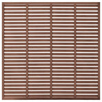 Louver Fence WPC 180x180 cm Brown