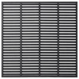 Louver Fence WPC 180x180 cm Grey