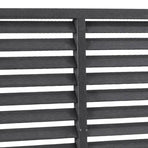 Louver Fence WPC 180x180 cm Grey