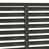 Louver Fence WPC 180x180 cm Dark Grey