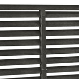 Louver Fence WPC 180x180 cm Dark Grey - Top-Down View