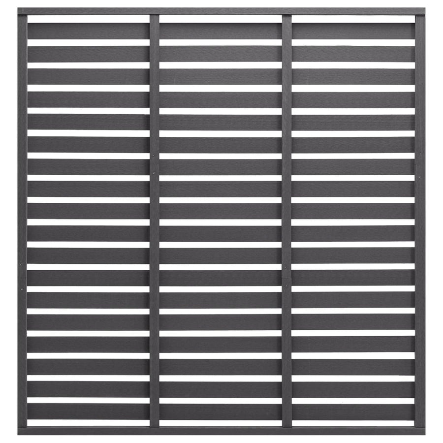 Fence Panel WPC 180x180 cm Grey