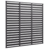 Fence Panel WPC 180x180 cm Grey - Front View