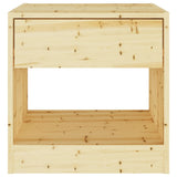 Bedside Cabinet 40x31x40 cm Solid Firwood - Top-Down View