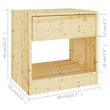 Bedside Cabinet 40x31x40 cm Solid Firwood - Close-Up Angle