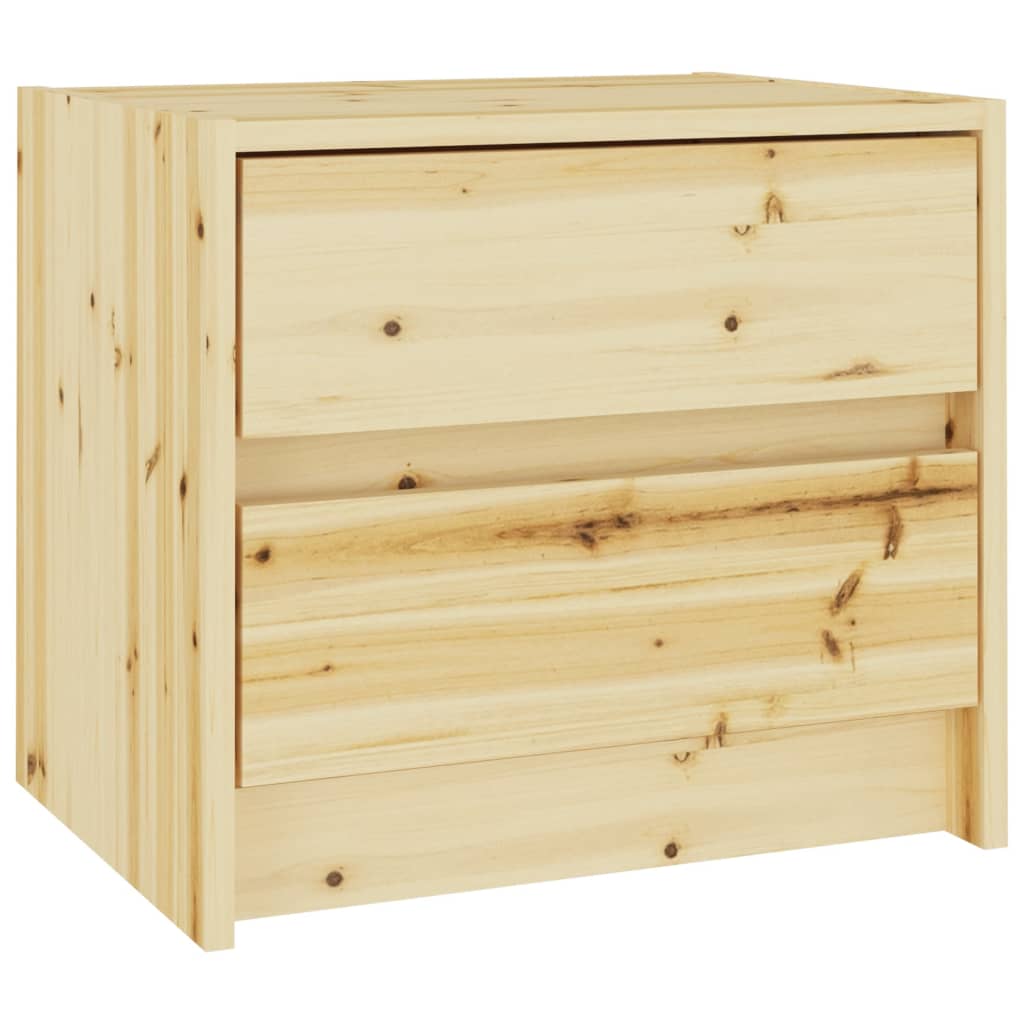 Bedside Cabinet 40x30.5x35.5 cm Solid Firwood