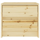 Bedside Cabinet 40x30.5x35.5 cm Solid Firwood - Top-Down View