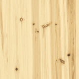 Bedside Cabinet 40x30.5x35.5 cm Solid Firwood - Rear View