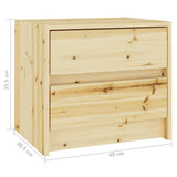 Bedside Cabinet 40x30.5x35.5 cm Solid Firwood