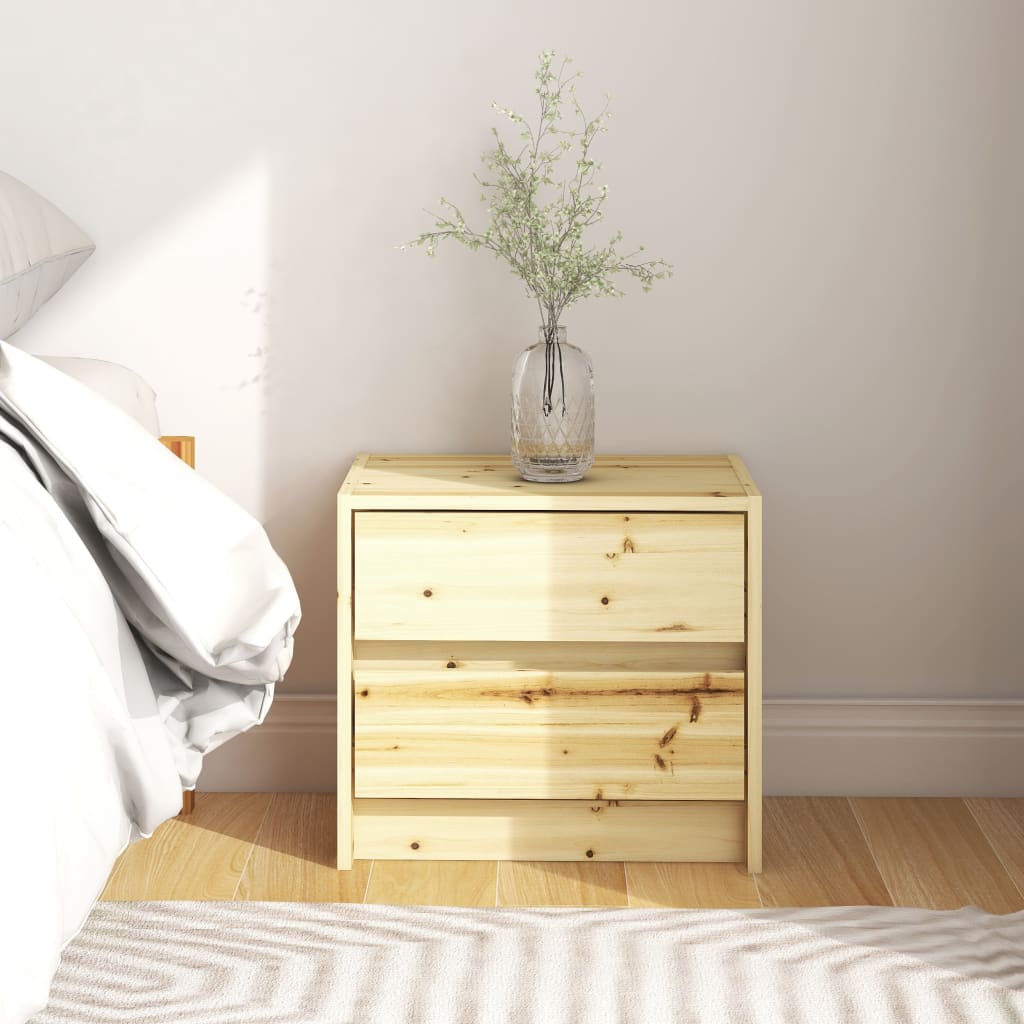 Bedside Cabinet 40x30.5x35.5 cm Solid Firwood