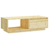 Coffee Table 110x50x33.5 cm Solid Firwood - Front View
