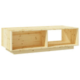 Coffee Table 110x50x33.5 cm Solid Firwood - Close-Up Angle