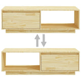 Coffee Table 110x50x33.5 cm Solid Pinewood - Extra Image