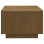 Coffee Table Honey Brown 110x50x33.5 cm Solid Pinewood