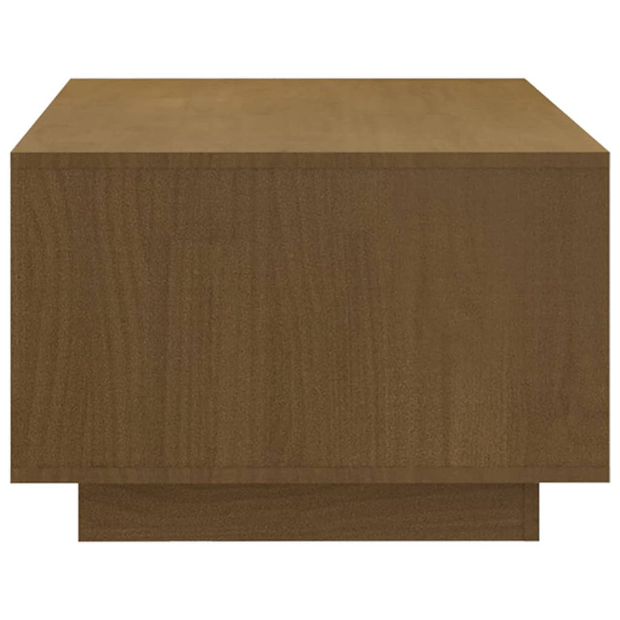 Coffee Table Honey Brown 110x50x33.5 cm Solid Pinewood