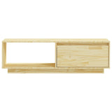 TV Cabinet 110x30x33.5 cm Solid Pinewood - Top-Down View