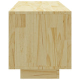 TV Cabinet 110x30x33.5 cm Solid Pinewood