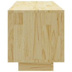 TV Cabinet 110x30x33.5 cm Solid Pinewood