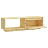 TV Cabinet 110x30x33.5 cm Solid Pinewood - Close-Up Angle