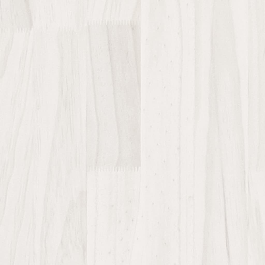 TV Cabinet White 80x31x39 cm Solid Pinewood