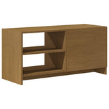 TV Cabinet Honey Brown 80x31x39 cm Solid Pinewood - Close-Up Angle