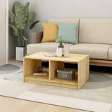 Coffee Table 75x50x33.5 cm Solid Firwood - Side View