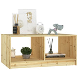 Coffee Table 75x50x33.5 cm Solid Firwood - Top-Down View
