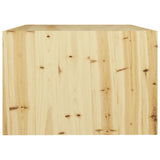 Coffee Table 75x50x33.5 cm Solid Firwood - Rear View