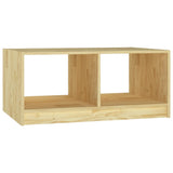 Coffee Table 75x50x33.5 cm Solid Pinewood - Front View