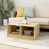 Coffee Table 75x50x33.5 cm Solid Pinewood - Side View