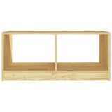 Coffee Table 75x50x33.5 cm Solid Pinewood - 45-Degree Angle