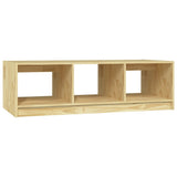 Coffee Table 110x50x34 cm Solid Pinewood - Front View