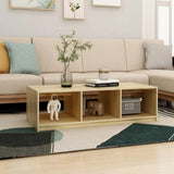 Coffee Table 110x50x34 cm Solid Pinewood - Side View