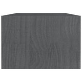 Coffee Table Grey 110x50x34 cm Solid Pinewood