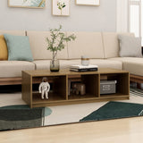 Coffee Table Honey Brown 110x50x34 cm Solid Pinewood - Side View