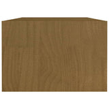 Coffee Table Honey Brown 110x50x34 cm Solid Pinewood