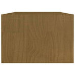 Coffee Table Honey Brown 110x50x34 cm Solid Pinewood
