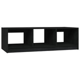 Coffee Table Black 110x50x34 cm Solid Pinewood