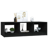 Coffee Table Black 110x50x34 cm Solid Pinewood