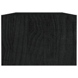 Coffee Table Black 110x50x34 cm Solid Pinewood