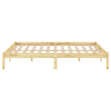 Bed Frame without Mattress Solid Wood 150x200 cm - 45-Degree Angle
