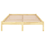 Bed Frame without Mattress Solid Wood 183x203 cm King - Top-Down View