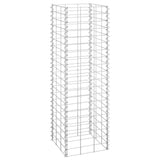 Gabion Raised Beds 3 pcs 30x30x100 cm Iron - Front View