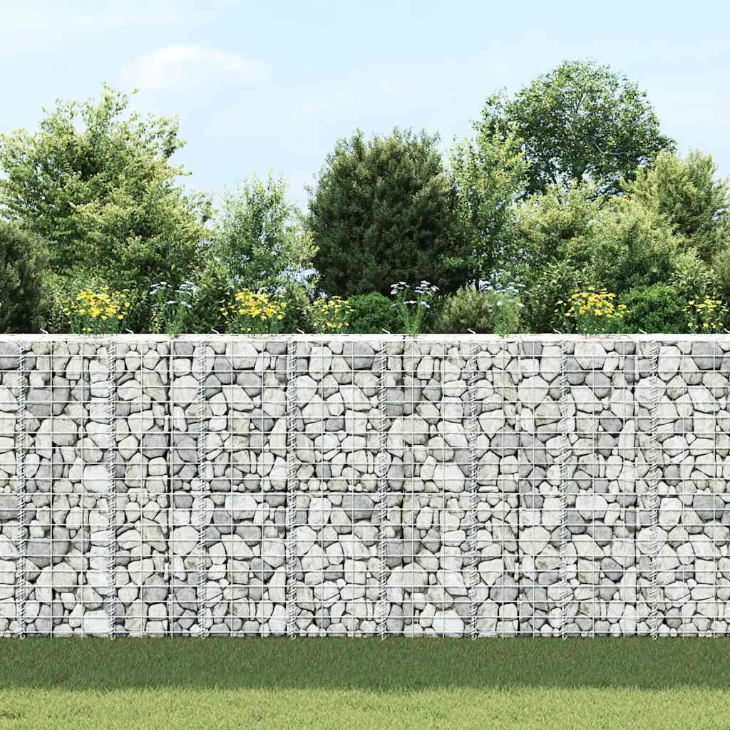 Gabion Raised Beds 3 pcs 30x30x100 cm Iron