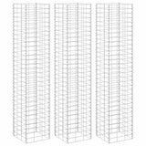 Gabion Raised Beds 3 pcs 30x30x150 cm Iron