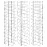 Gabion Raised Beds 3 pcs 30x30x150 cm Iron