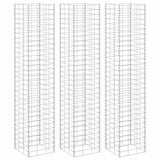 Gabion Raised Beds 3 pcs 30x30x150 cm Iron