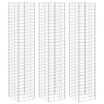 Gabion Raised Beds 3 pcs 30x30x200 cm Iron