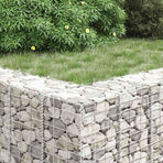 Gabion Raised Beds 3 pcs 30x30x200 cm Iron