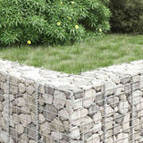Gabion Raised Beds 4 pcs 30x30x50/100/150/200 cm Iron - Side View